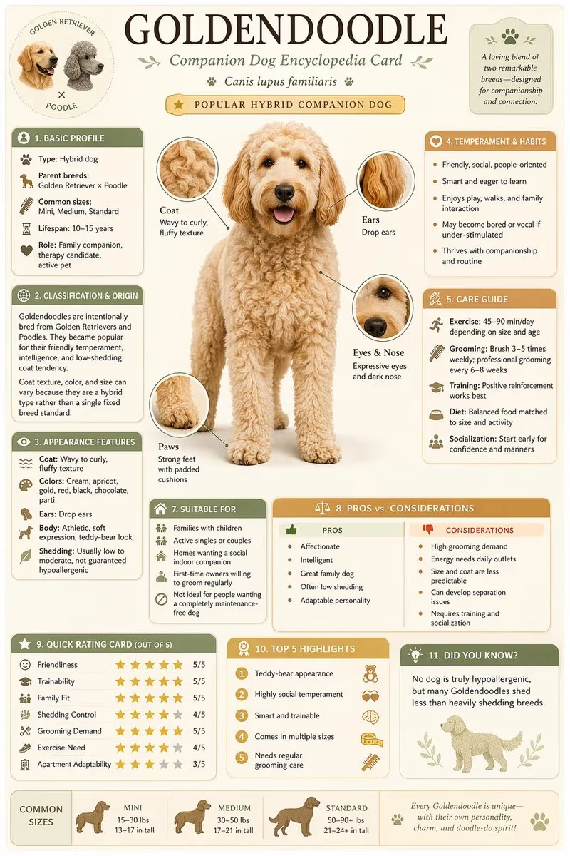 Goldendoodle Science Encyclopedia Poster