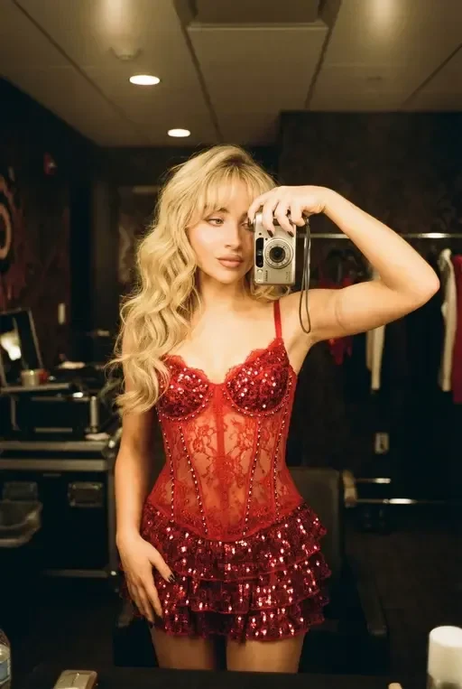 Vintage Pop Star Backstage Portrait