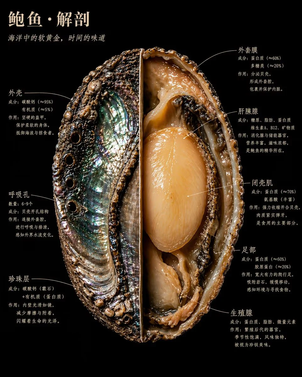 naturalist food specimen cross-section