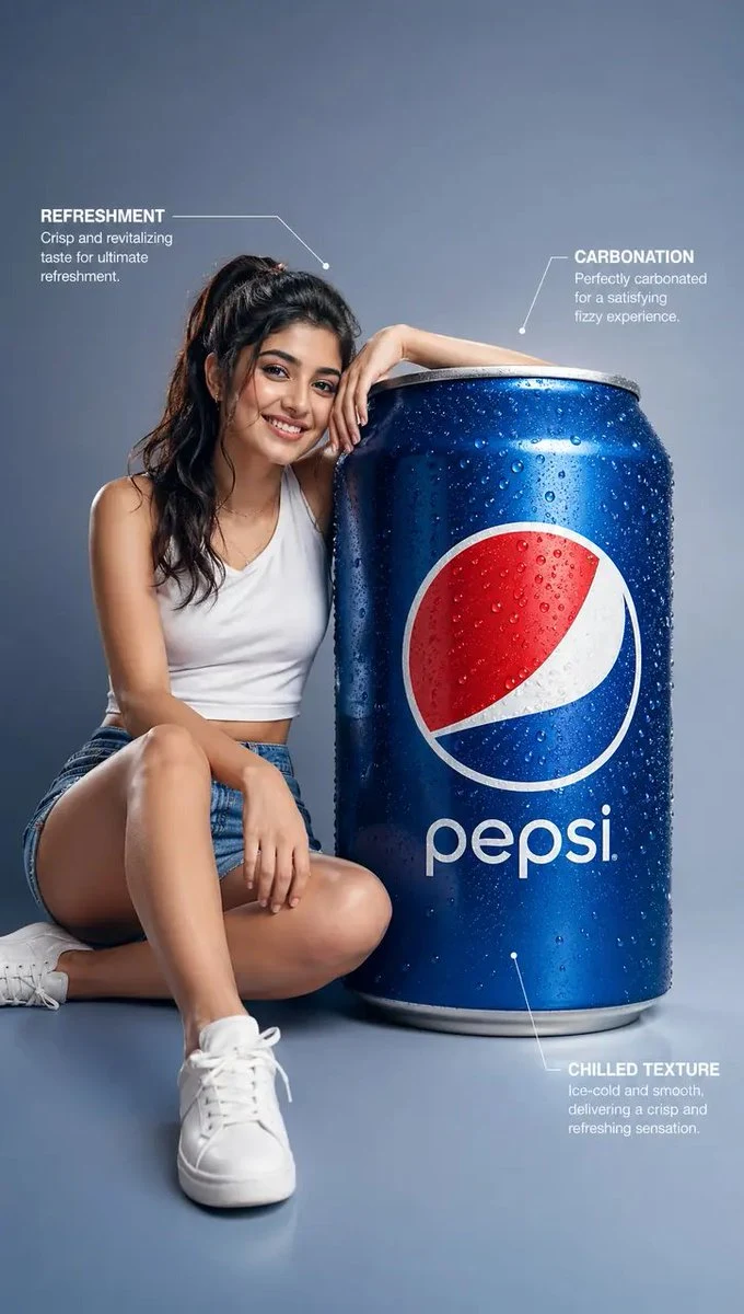 Surreal Beverage Infographic Advertisement