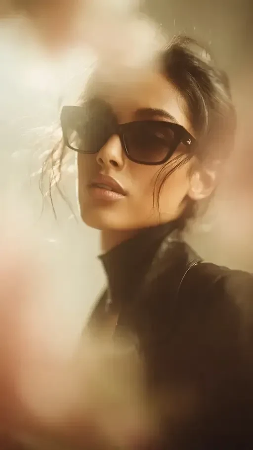 Elegant Golden Hour Fashion Portrait