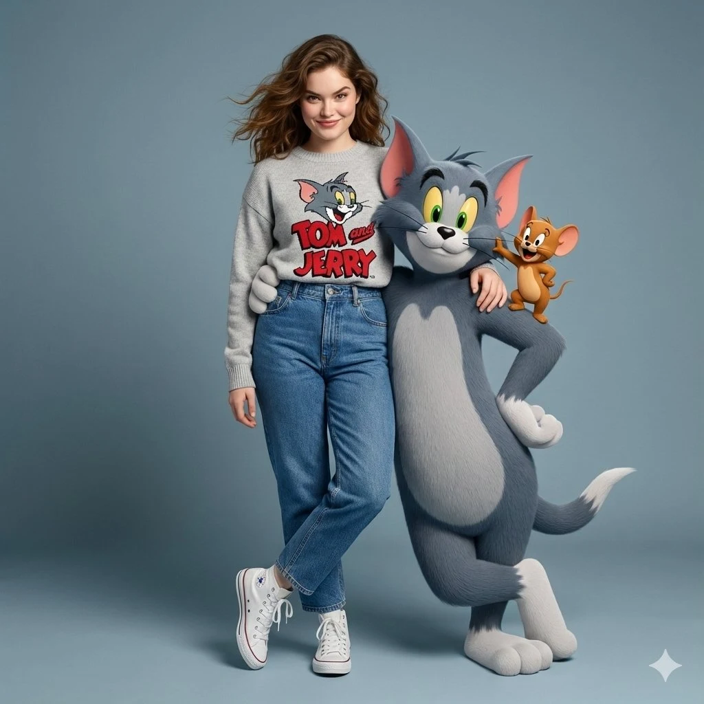 Hyperrealistic Tom and Jerry Character Portrait