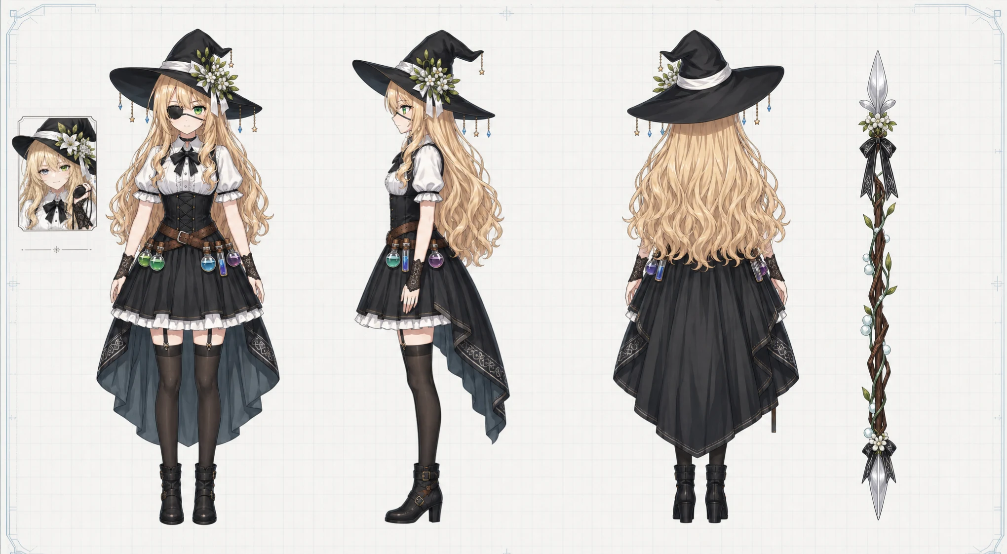 Anime Girl in Luxury Restaurant Style reference image 1