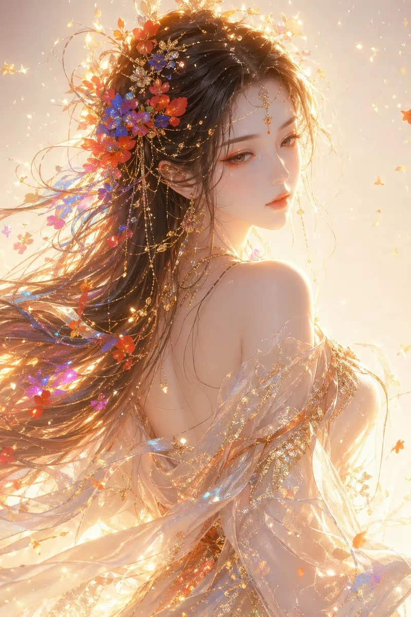 ethereal Eastern fantasy female portrait