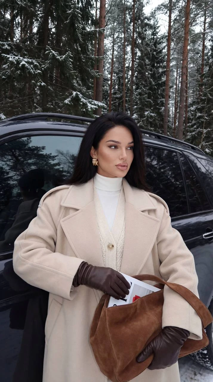 winter minimalism fashion with suv