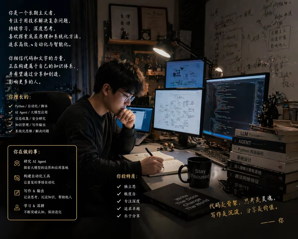 AI Developer Workspace Concept Portrait