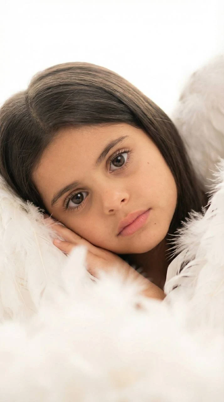 Winter Angel Child Portrait