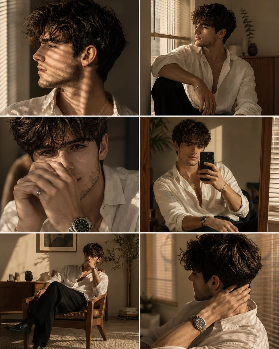 luxury men's fashion fashion editorial collage