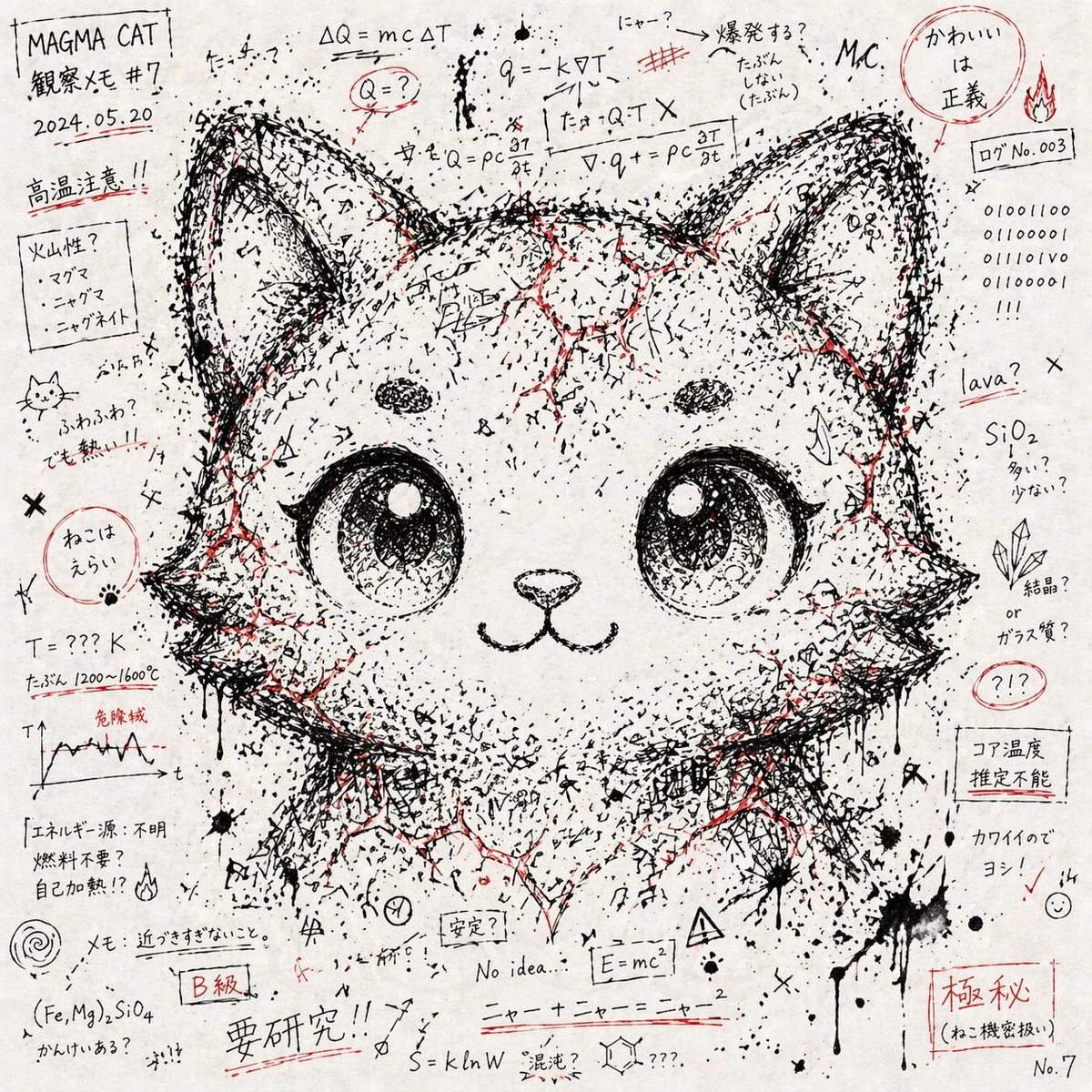 Chaos Notes Hidden Face Character Art
