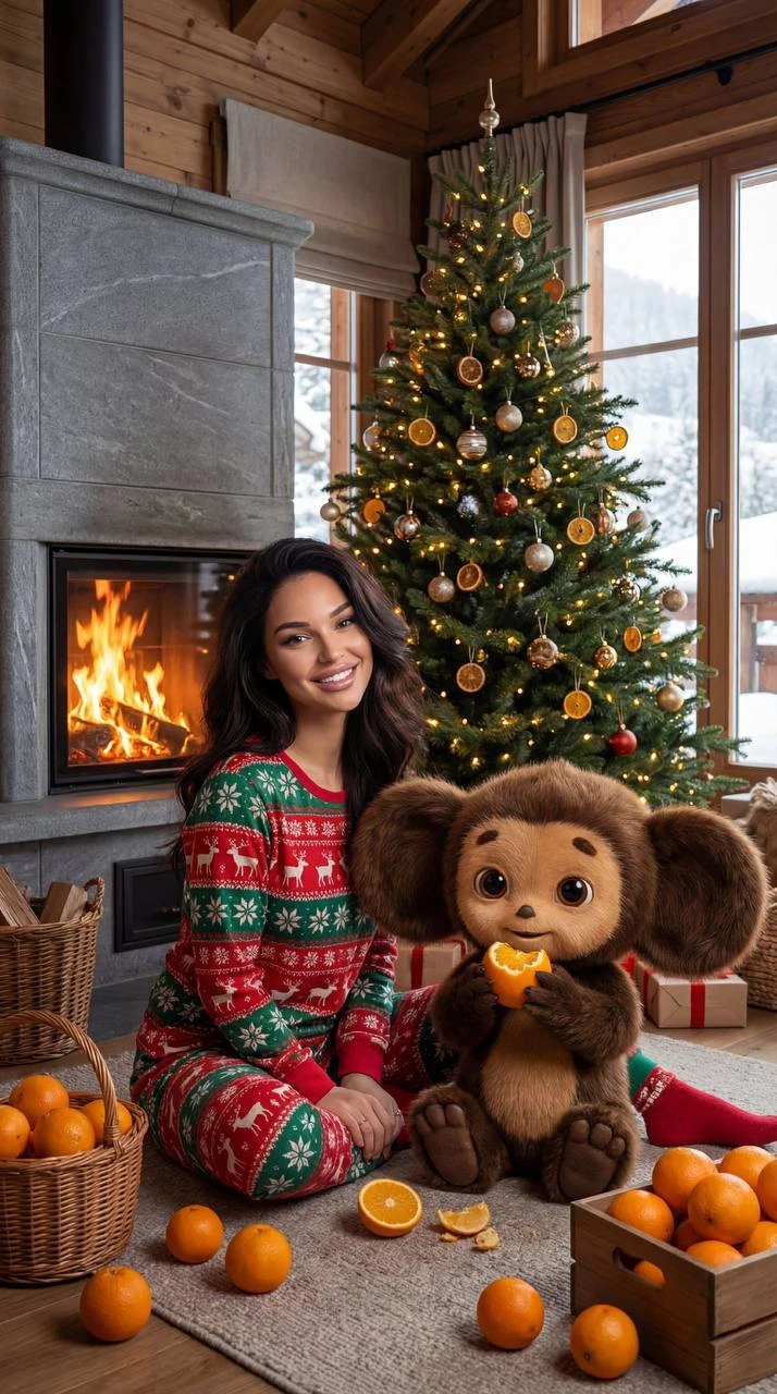 christmas with cheburashka
