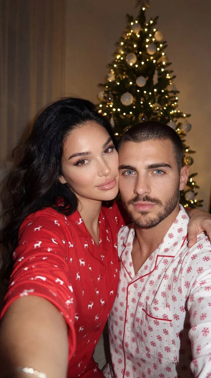 Couple New Year Selfie