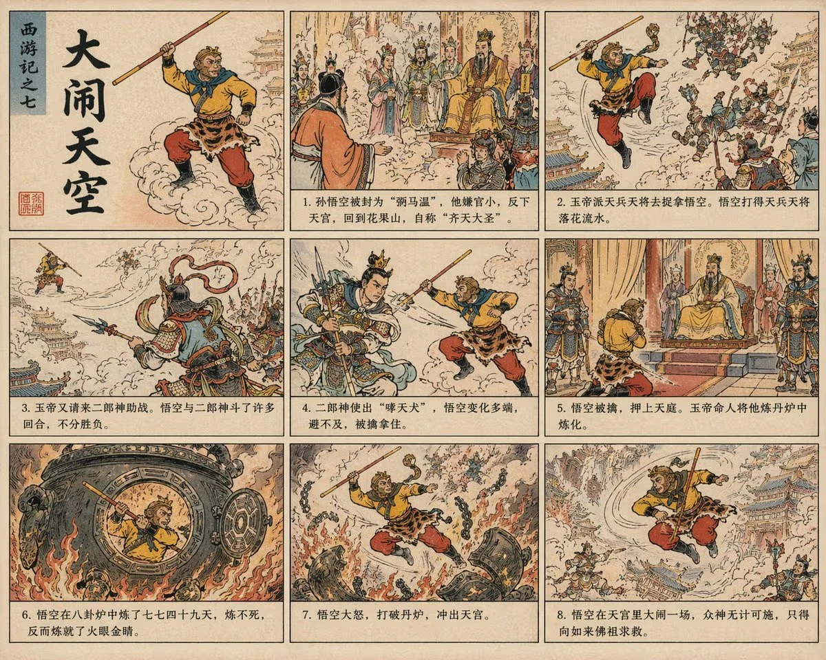 Journey to the West Chinese Comic Art