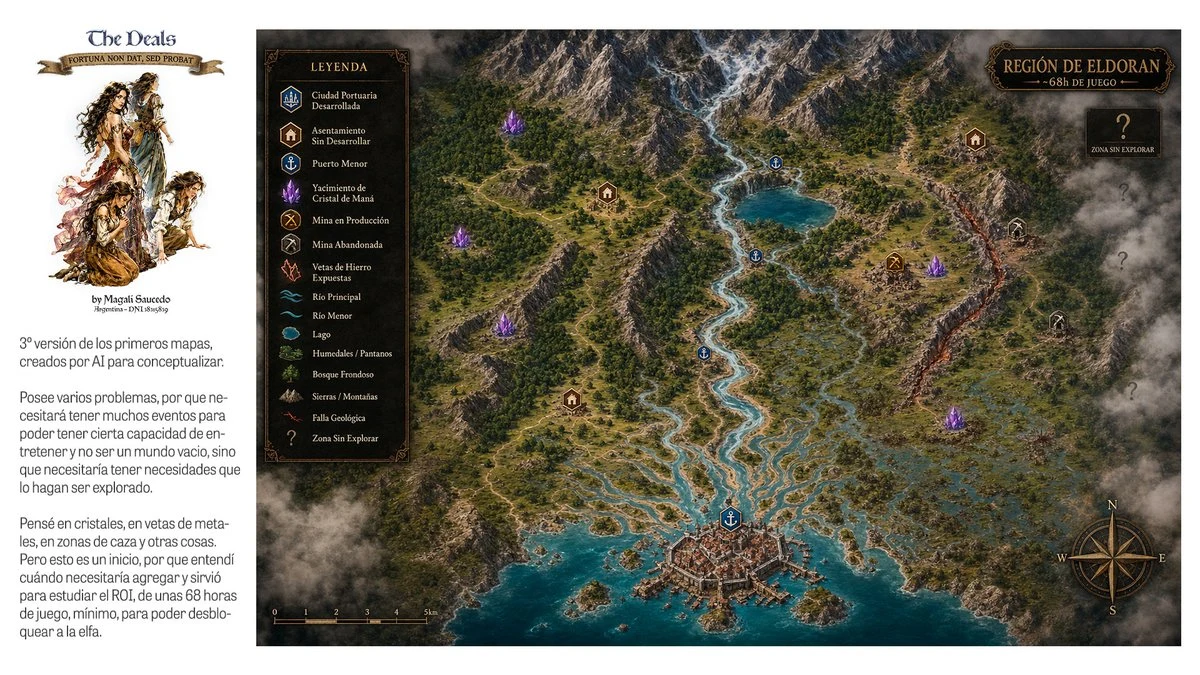 Fantasy RPG Region Map Presentation