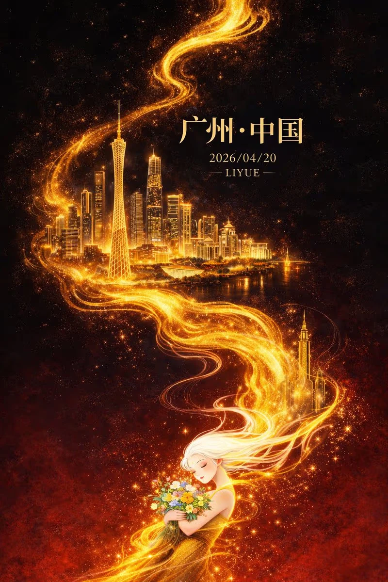 金色广州女神海报