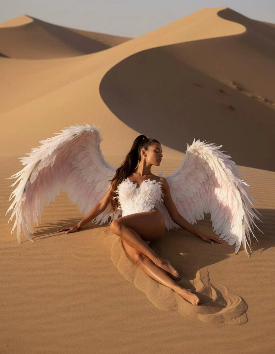 F Angel in the Desert Portrait