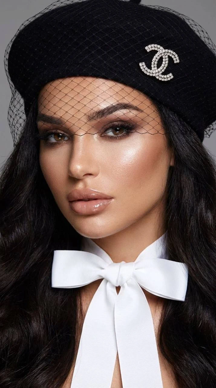 glamorous fashion studio portrait