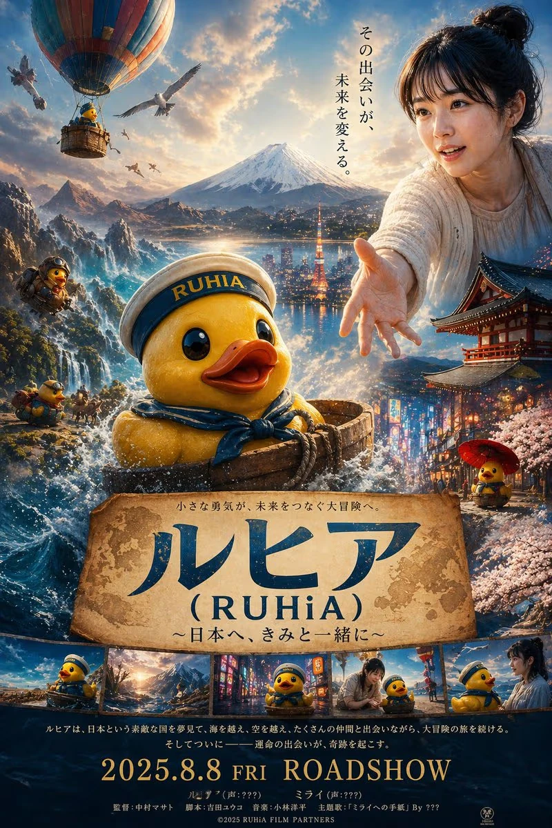 Rubber Duck Boy Adventure Movie Poster