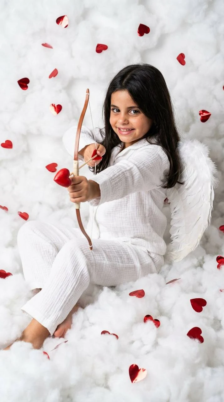 Y2K Toddler Cupid Portrait