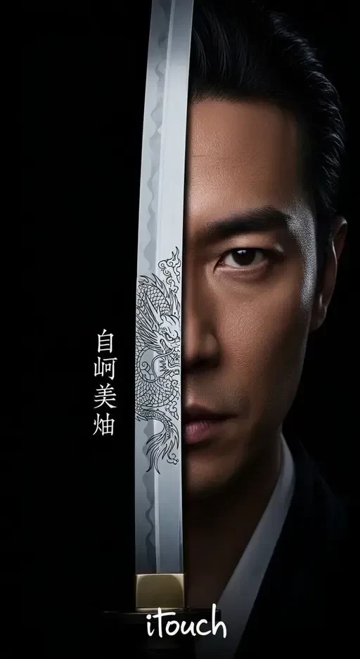 cinematic warrior katana movie poster
