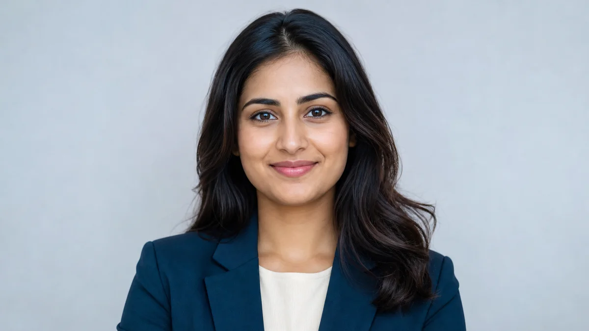 Clean resume portrait of a recent engineering graduate